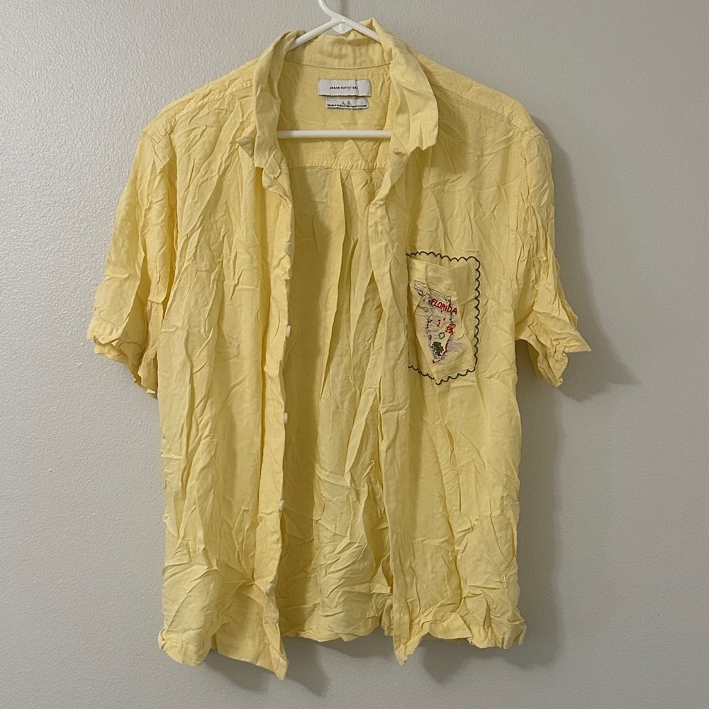Urban Outfitters Light Yellow Shirt
